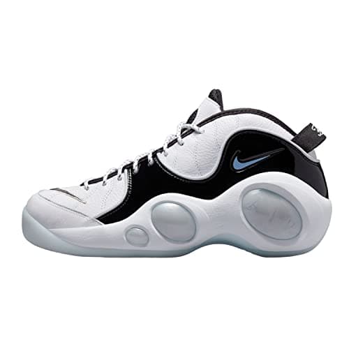 Image of Nike Mens Air Zoom Flight 95 Black Valerian Blue DV6994 001, White/Black, 10.5 UK