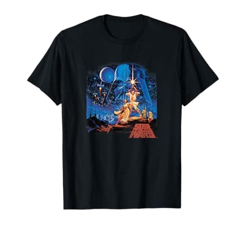 Image of Star Wars A New Hope Classic Vintage Poster T-Shirt