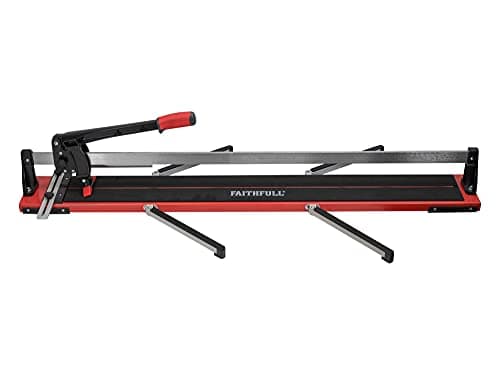 Image of Faithfull Professional Tile Cutter - 1200mm (47in) Square, 850mm Diagonal, 16mm Thick Cutting Capacity for Wall & Floor Tiles