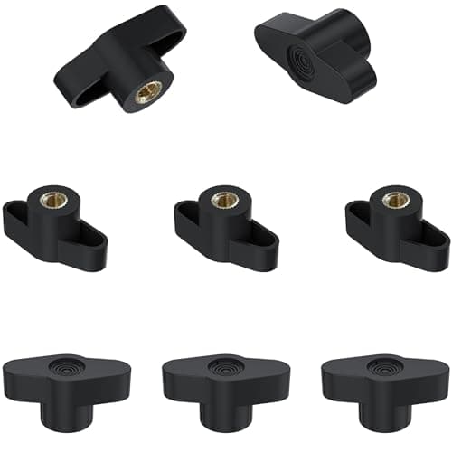 Image of 8 PCS Clamping Handle Quick Release Screws Nuts Knobs (M6)