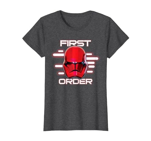 Image of Star Wars Rise of Skywalker First Order Sith Trooper T-Shirt, Women, Dark Heather Grey, Small