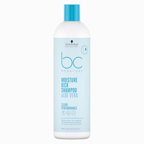 Image of Schwarzkopf Professional Bonacure Moisture Kick Shampoo for Normal to Dry Hair Vegan Care Complex Glycerol Cell Equalizer Technology Moisturised Hair Feel Prevent Dehydration Silicone Free 500 ml