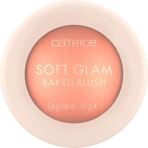 Image of Catrice Soft Glam Baked Blush, No. 020, Orange, Express Result, Radiant, Vegan, Oil-Free, Perfume Free, Alcohol-Free, Pack of 1 (5.6 g)