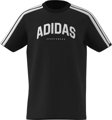 Image of adidas Kids Collegiate Graphic T-Shirt Black 11-12 Years