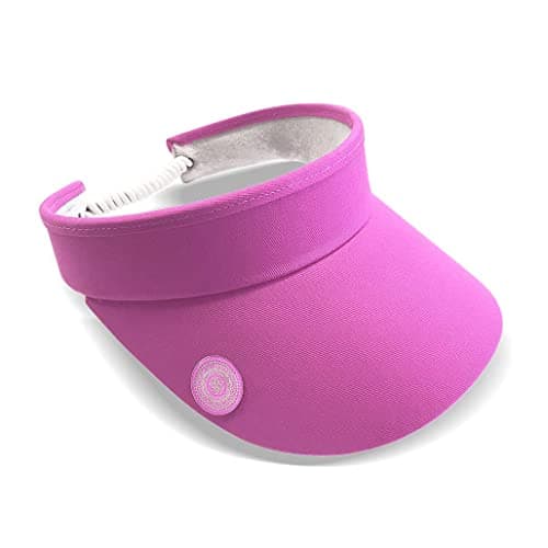 Image of Surprizeshop Women's Golf Visor | Azalea Pink | Rigid Peak | Adjustable | One Size Fits All | Built-in Magnet | Hand Enamelled 25mm Ball Marker