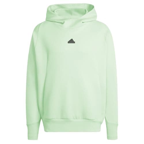 Image of adidas Mens New Z.N.E. Premium Hoodie Green Spark S
