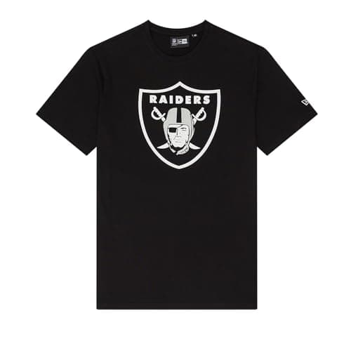 Image of New Era Las Vegas Raiders NFL Team Logo Black T-Shirt