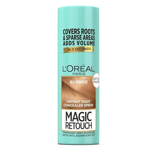 Image of L’Oréal Paris Magic Retouch Instant Root Concealer Spray, Quick Grey Coverage, Easy Application, Home, Salon Hair Dye or Hair Colour, Shade: Dark Blonde, 75ml