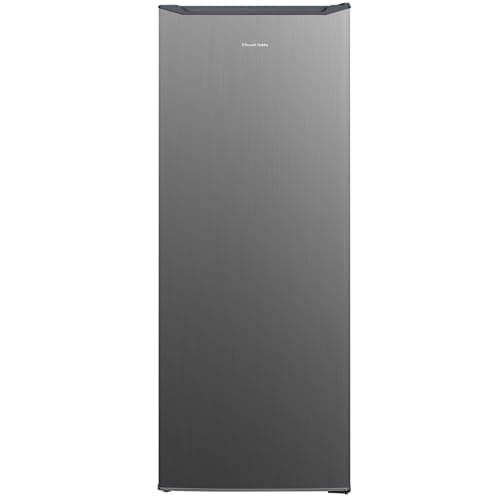 Image of Russell Hobbs Freestanding Larder Fridge Stainless Steel 242 Litre with 4 Glass Shelves, 55cm Wide & 143cm Tall, Adjustable Thermostat, 2 Year Guarantee, RH143LF552E1SS