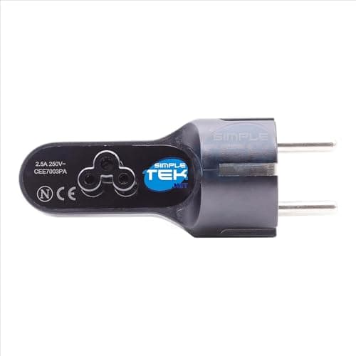 Image of SIMPLETEK Schuko Adapter for Power Supply | Tablet Venue 8 7A 11 11S PRO 24W 30W 45W (Refurbished)