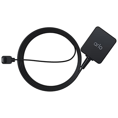 Image of Arlo Certified Accessory - Essential Outdoor 25 ft. Charging Cable for Arlo Essential, Essential Spotlight, and Essential XL Cameras, Weather Resistant, Black - VMA3701