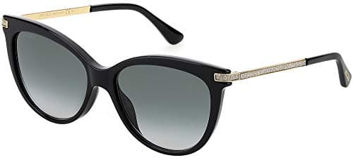 Image of Jimmy Choo Axelle/g/s 807/9O BLACK Sunglasses Women's Acetate, Standard, 56