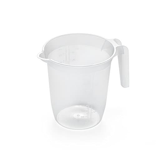 Image of Addis Plastic 1 litre Measuring & Mixing Jug with handle, Clear