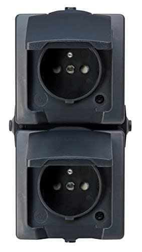 Image of Kopp 138815008 Nautic 2-Way MSK Centre Protective Contact Socket, 2-Way Vertical