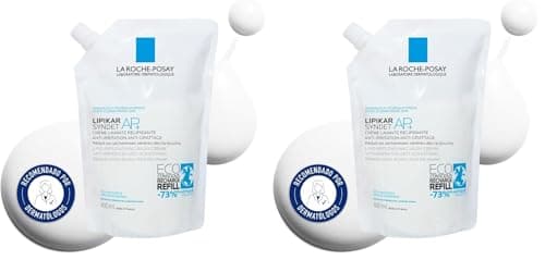 Image of La Roche-Posay Lipikar Syndet AP+ Cream Wash Refill Pouch 400ml (Pack of 2)