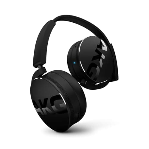 Image of AKG Y50BTBLK Portable Foldable On-Ear Rechargeable Bluetooth Headphones - Black