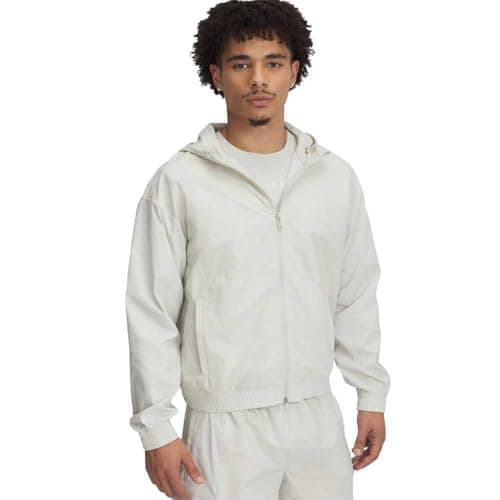 Image of Under Armour Mens Curry Woven Jacket Long Sleeve White M