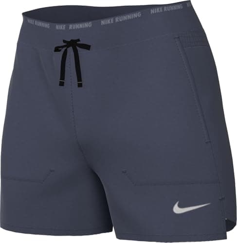 Image of Nike Stride Men's Dri-Fit 2-in-1 Running Shorts (7") Thunder Blue/Reflective Silv, DM4759-437, S