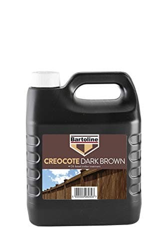 Image of Creocote Creosote Substitute Dark Brown Fence & Timber Treatment – 2 x 4L (8L Total) Outdoor Wood Preserver