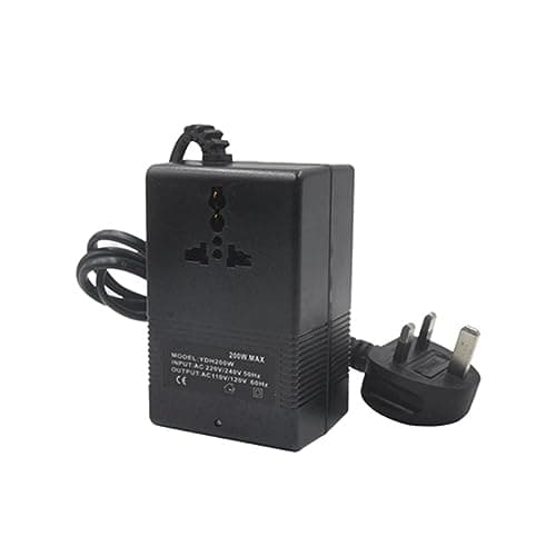 Image of Comphic 200W Voltage Converter 220V to 110V Transformer Down Transformer Voltage Converter Travel Adapter Easy to Use UK Plug
