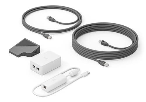 Image of Logitech Cat5e Kit Tap Touch Controller - Tap Receiver, Dongle Transceiver, Power Supply, Adapter Set, 2.97 m Cat5e Cable, 7.0 m Cat5e Cable - 952-000019 (New) (Renewed)