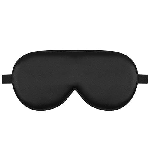 Image of Alaska Bear Sleep Mask Silk Cover Eye Contour Built-in No Pressure for Sleeping, Upgrade Over Conventional Flat Satin Eye Masks, Machine Washable (Black)