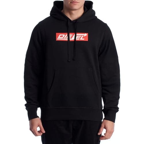 Image of Diesel Men's Cotton Hoodie A18981_RIAJH Black