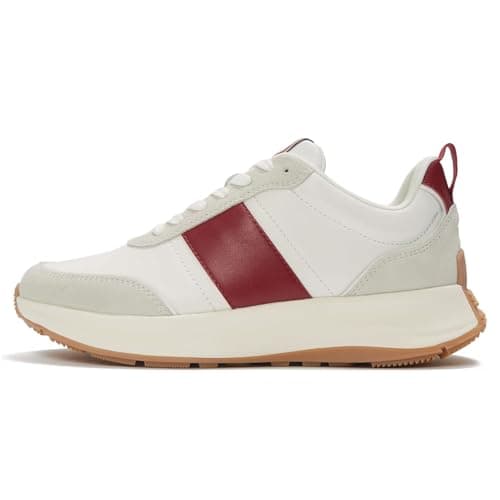 Image of F-Mode Flow Leather/Suede Flatform Sneakers