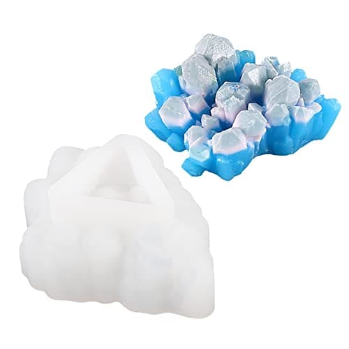 Image of GIVBRO Resin Moulds Stone Rock Jewelry Casting Silicone Mold Epoxy Resin Moulds DIY Making Pendant Mould Craft Set