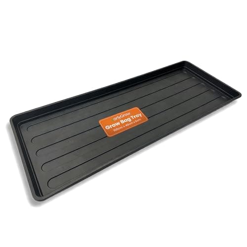 Image of EarlyGrow Grow Bag Tray 100cm x 40cm Garden Plant Watering Indoor, Outdoor, Greenhouse for Tomatoes, Fruits and Vegetables, and Boots, Litter or Oil Tray