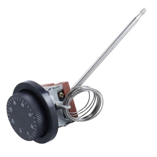 Image of Durlo Universal Capillary Car Thermostat Cooling Radiator, TS-120SR Fan Control Switch, Adjustable 0-120°C Heating/Cooling
