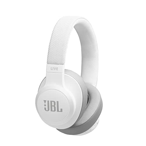 Image of JBL LIVE 500 BT Wireless Over-Ear Headphones with Alexa Built-In, Google Assistant and Bluetooth, Up to 30 Hours of Music, Ambient Aware and TalkThru Technology, Red