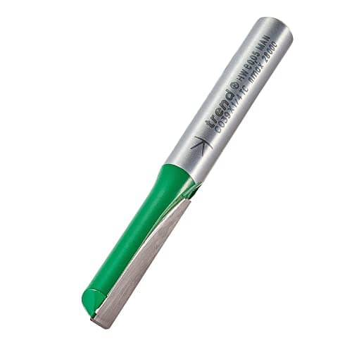 Image of Trend CraftPro One Flute Straight Router Cutter, 1/4 Inch Shank, 6.3mm Cut Diameter & 25.4mm Cut Length, Tungsten Carbide Tipped, C039X1/4TC