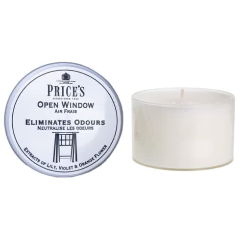 Image of Price's - Open Window Tin Candles - Made with Lily, Violet & Orange Flower Extracts - Clean, Fresh, Quality Fragrance - Long Lasting Scent