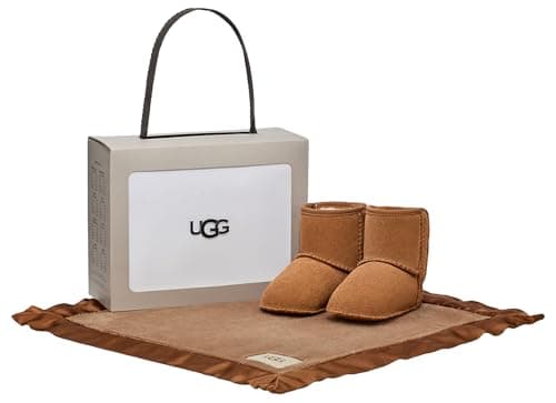 Image of UGG Unisex Kids Baby Classic And Lovey Fashion Boot, Chestnut, 0.5 UK