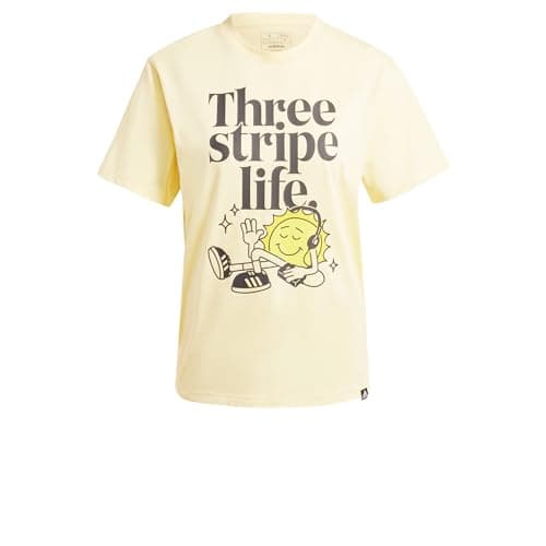 Image of adidas Women's Positivity Graphic TEE, Almost Yellow, S