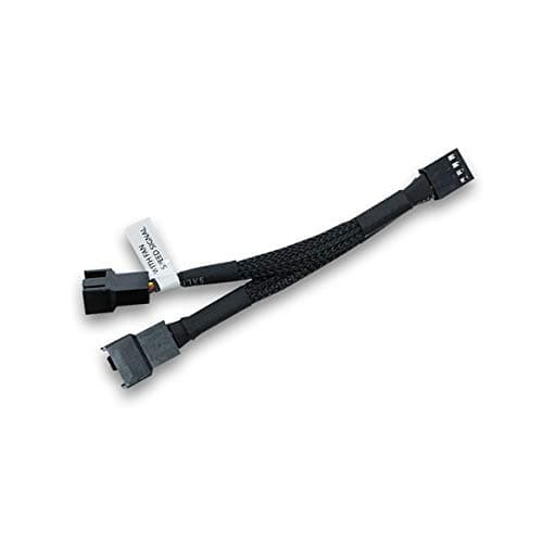Image of EK Water Blocks EK-Cable Y-Splitter 2-Fan PWM Cable with Sleeve 10cm