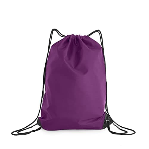 Image of adam & eesa® Unisex Drawstring Gym Bags - Personalised Waterproof Sack with Carry Handles for Mens & Womens - Kids PE Swimming School Bag - Ideal for Beach, Holidays, Shopping, Yoga (7.5L Capacity)