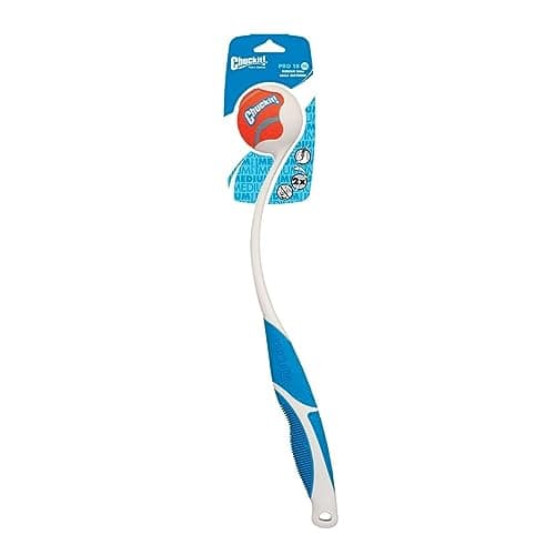 Image of Chuckit! Dog Ball Laucher Pro Launcher 18M Dog Toy with Medium Tennis Ball Fetch Toy Ultra Ball Thrower for Dogs - Medium, 46cm Long