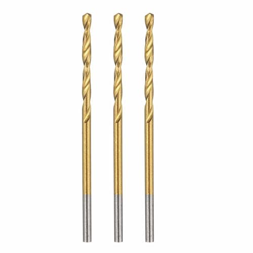 Image of Kozelo 3pcs Drill Bit - [1.5mm Diameter] M42 8% Cobalt HSS Cutting Tool for Machining Hard Metal Stainless Steel Woodworking Handicraft Use, 135° Cutting Angle TiN