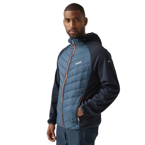 Image of Regatta Mens Andreson VIII Hybrid Lightweight Softshell Jacket - Moonlight Denim Navy - S