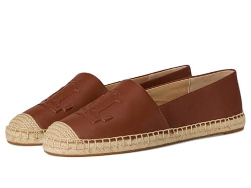 Image of Lauren Ralph Lauren Womens Cameryn Flat Espadrille, Lauren Tan, 7