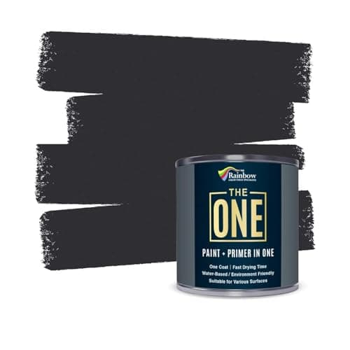 Image of The One Paint Matte 250ml - Multi Surface Wood Paint - No Undercoat or Primers Required (Charcoal)