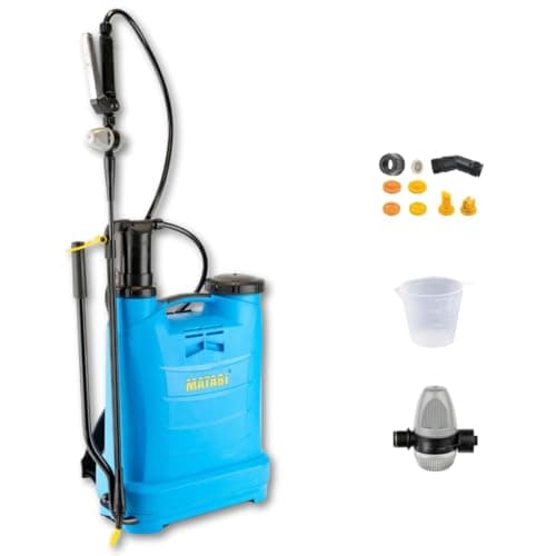 Image of Matabi - Manual Sprayer Evolution 12-12 litres Capacity - Stainless Steel Handle - Variety of Nozzles - for Professional Use - Ergonomics and Durability- Made in Europe