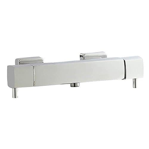 Image of Hudson Reed A3503 Quadro ǀ Modern Bathroom Themrostatic Bar Valve with Bottom Outlet, 65mm x 291mm, Chrome