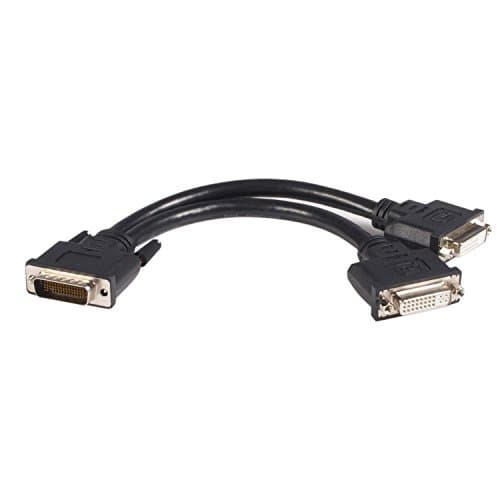 Image of StarTech.com DMS 59 to Dual DVI I - 8in - DMS 59 to 2x DVI - Y Cable - DVI Splitter Cable - Monitor Splitter Cable - DMS 59 Cable (DMSDVIDVI1)