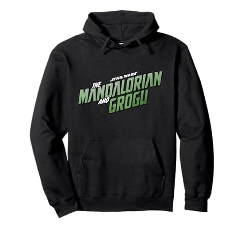 Image of Star Wars The Mandalorian and Grogu Official Movie Logo Pullover Hoodie