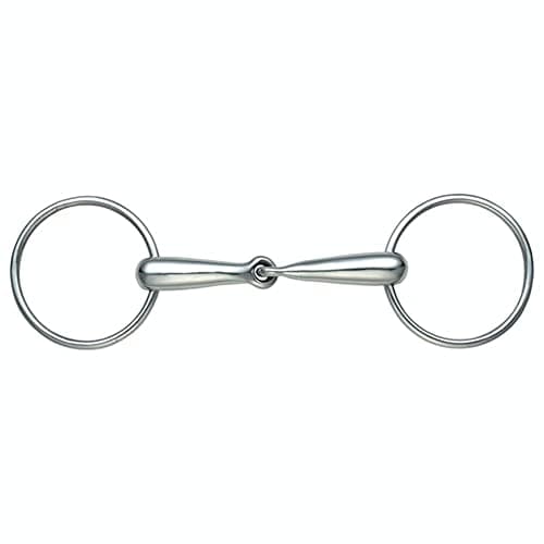 Image of Shires Equestrian - Hollow Mouth Race Snaffle - S/steel - Size: 51/2
