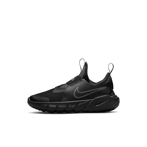 Image of NIKE Unisex Kids Nike Flex Runner 2 Sneaker, Black White Photo Blue University Gold, 5.5 UK Child