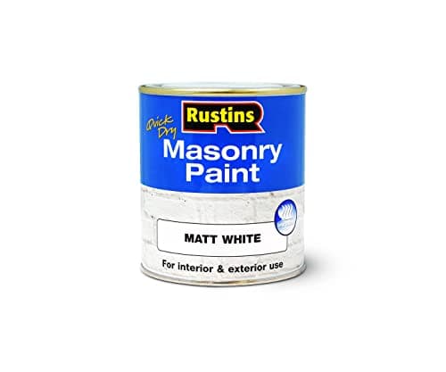 Image of RUSTINS Masonry Paint Matt White 250ml